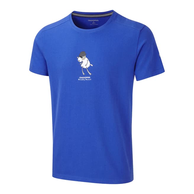 Craghoppers Men's Blue Rashidi Crew Neck Cotton T Shirt