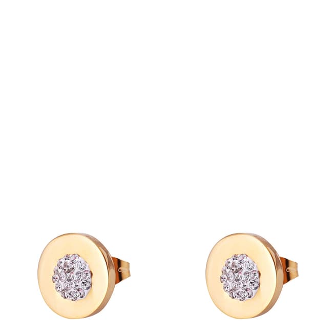 Chloe Collection by Liv Oliver Gold Crystal Stud Earrings