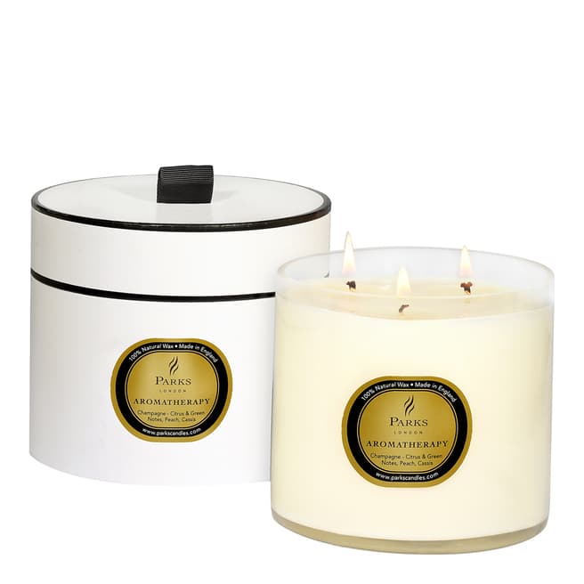 Parks London Champagne Aromatherapy Three Wick Candle
