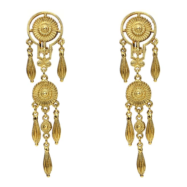 Ben-Amun Gold Dream Catcher Earrings