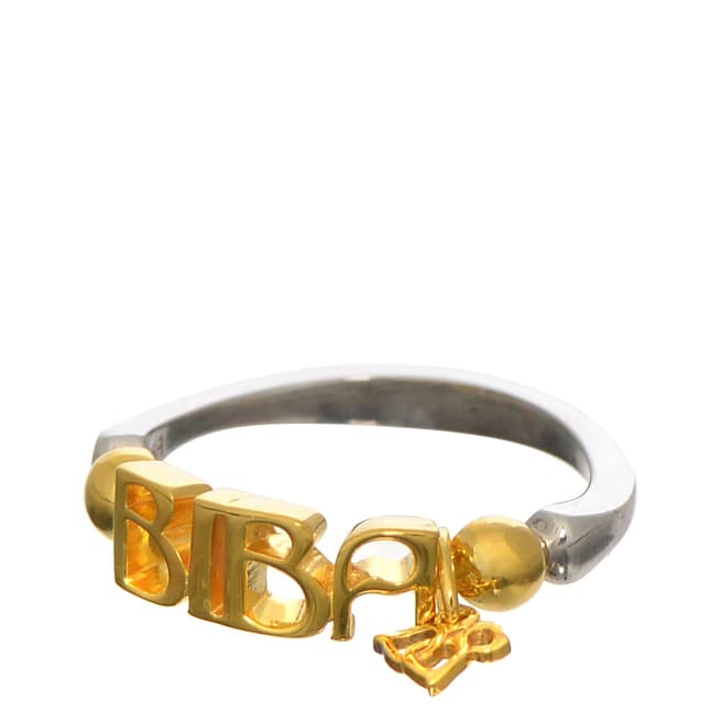 BIBA Silver/Gold Logo Ring