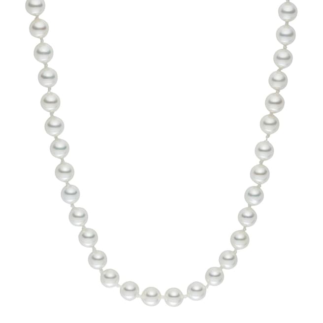 Pearls of London White Pearl Clasp Necklace /42cm