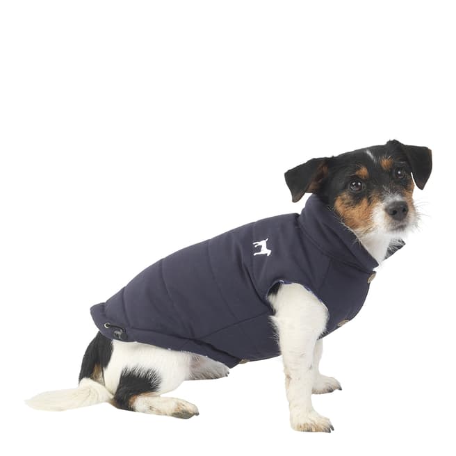 House Of Paws Small Navy Fleece Lined Gilet
