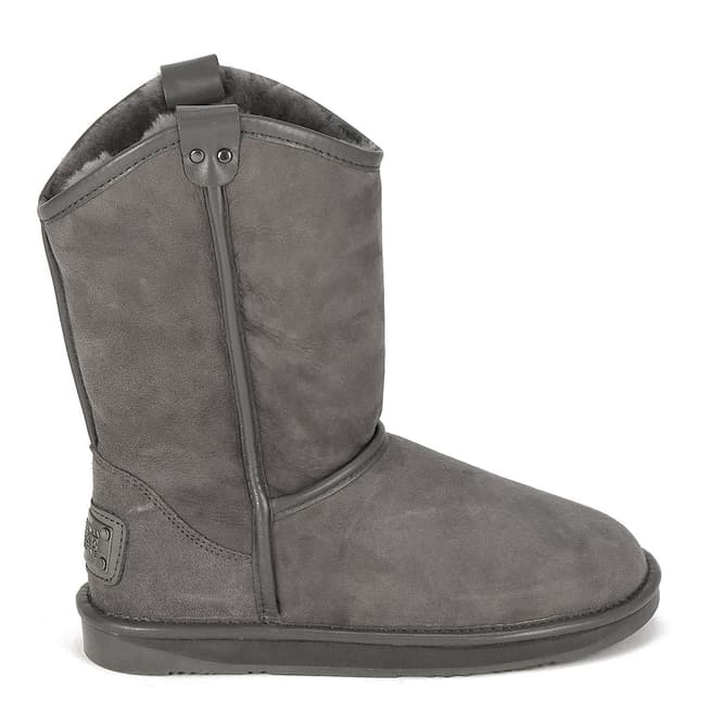 Australia Luxe Collective Grey Suede Cowboy Mid-Length Boots
