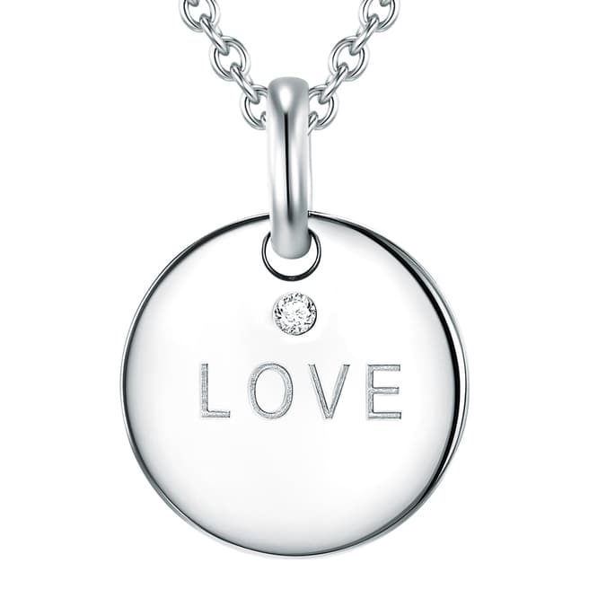 Tess Diamonds Silver Love Diamond Pendant Necklace