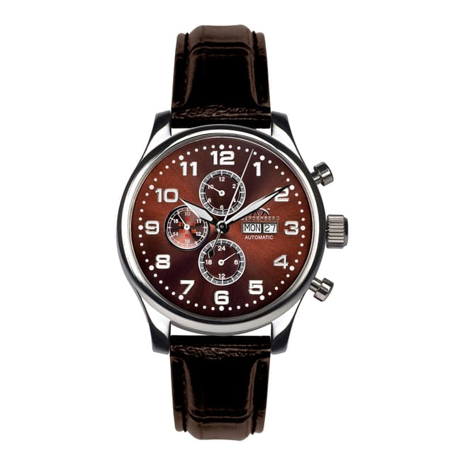 Hindenberg Men's Brown Leather Excellence Watch