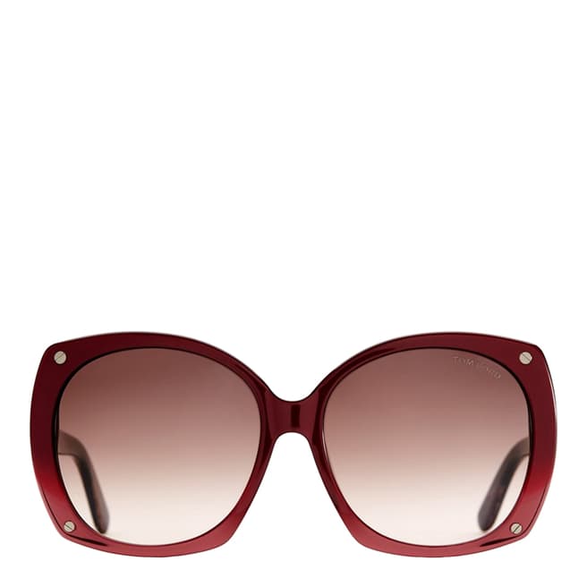 Tom Ford Women'sDark Red Gabriella Gradient Sunglasses 59mm