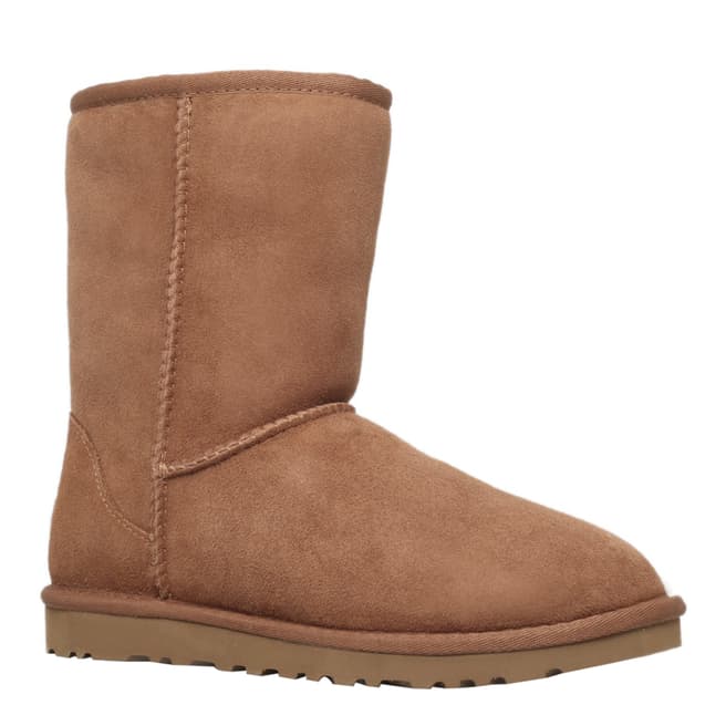 UGG Chestnut Suede/Shearling Classic Short Boots