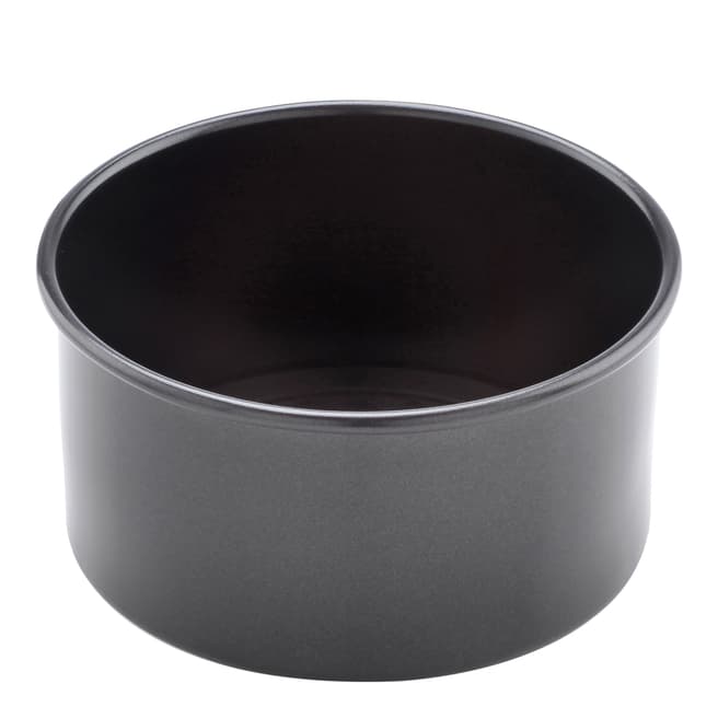 Prestige Black Carbon Steel Loose Base Round Cake Tin, 15cm