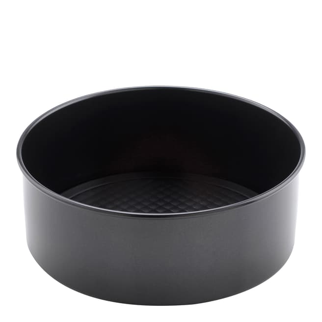 Prestige Black Carbon Steel Loose Base Round Cake Tin, 25cm