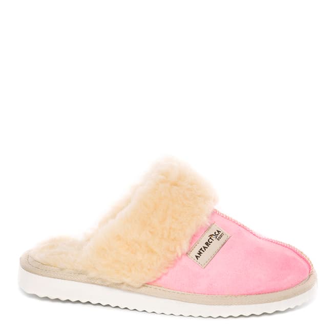 Antarctica Boots Pink Faux Fur Trim Slippers