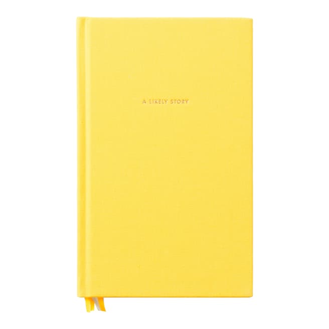 Kate Spade A Likely Story Yellow Hardback Notebook