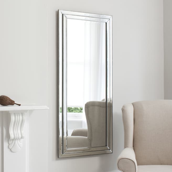 Gallery Living Cambridge Leaner Mirror in Pewter