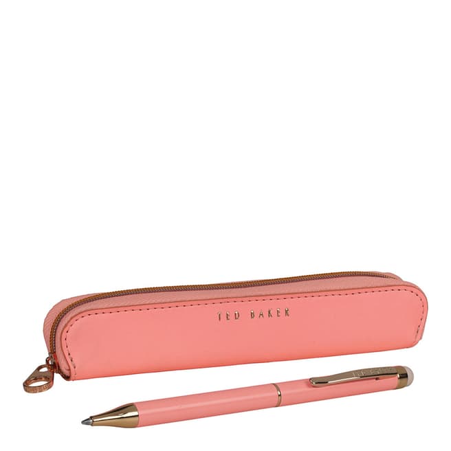 Ted Baker Coral Pink Ball Point Pen/Touch Screen Stylus