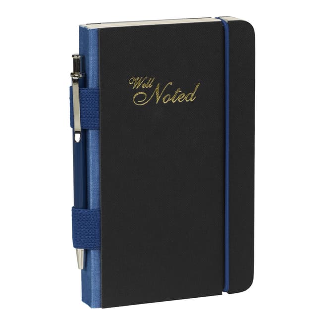 Ted Baker Blue Well Noted A6 Notebook & Pen