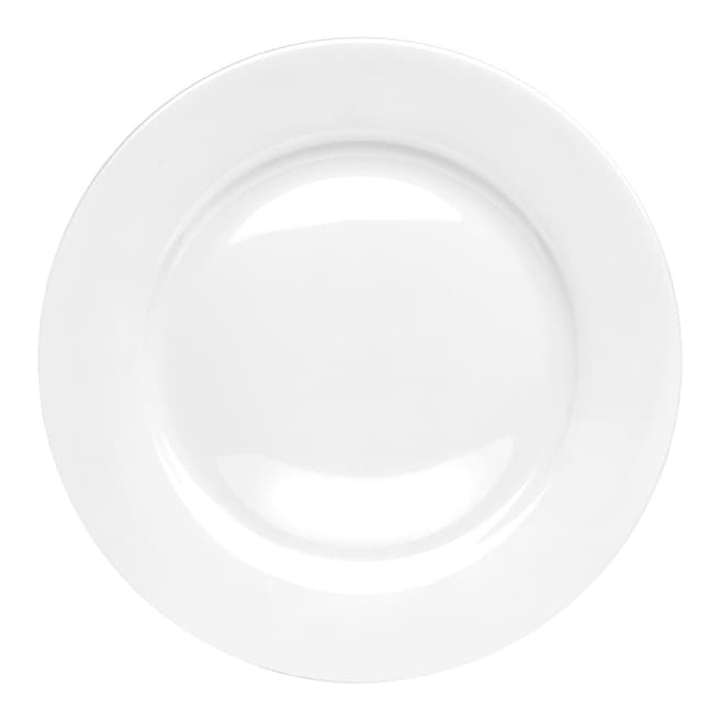 Royal Worcester Set of 4 White Serendipity Fine Bone China Dinner Plates