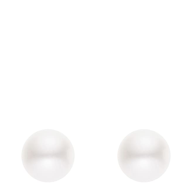 Just Pearl White Freshwater Pearl Stud Earrings