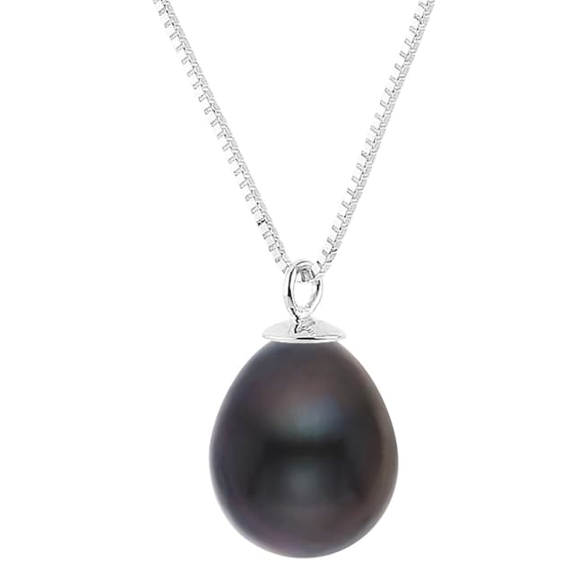 Just Pearl Black Tahitian Pearl Pendant Necklace
