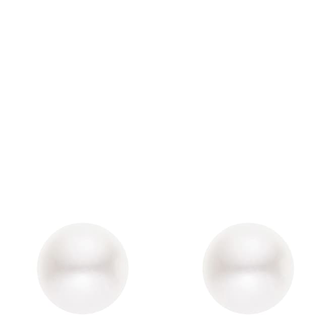 Perlinea Pearls White Freshwater Pearl Stud Earrings
