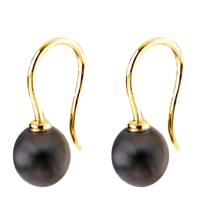 Just Pearl Black Tahitian Pearl Drop Earrings