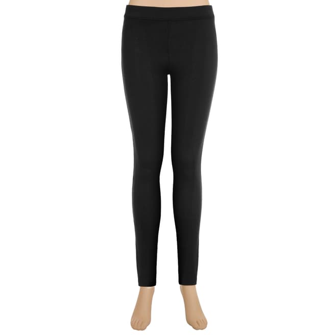 Leon Max Collection Black Heavy Knit Slim Trousers