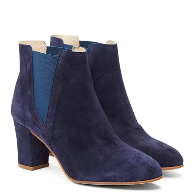 Shoe The Bear Women's Navy Suede Hannah Ankle Boots