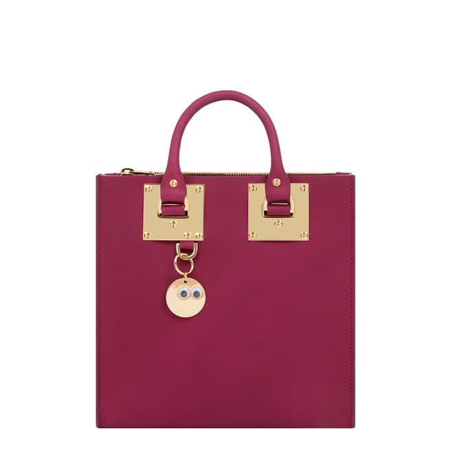 Sophie Hulme Plum Leather Albion Square Tote