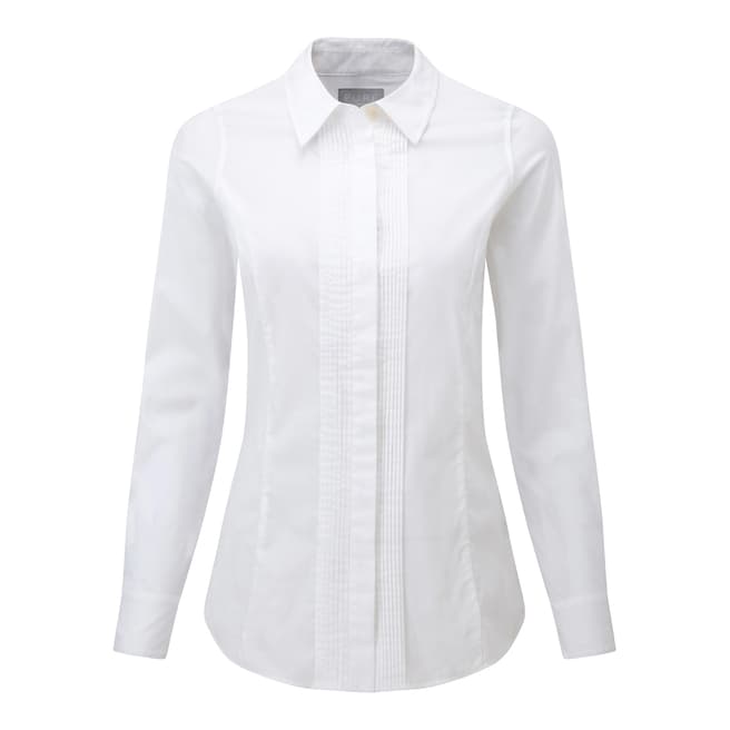 Pure Collection Cotton Pin tuck Shirt