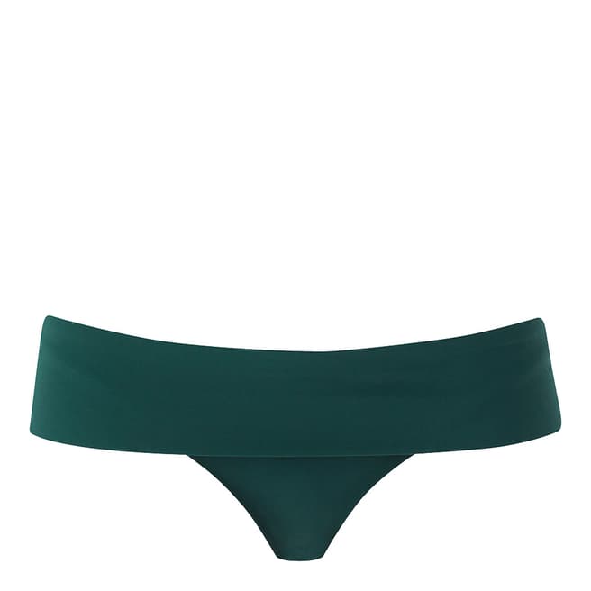 Amanda Wakeley Dark Green Colour Block Bikini Bottoms