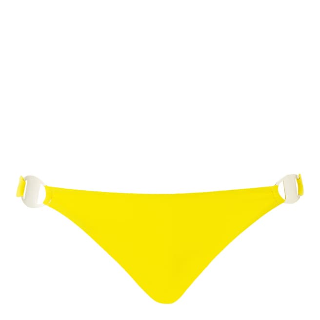 Amanda Wakeley Yellow Metal Trim Bikini Bottoms