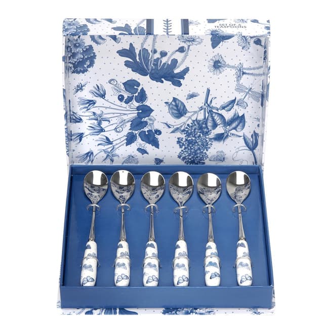 Portmeirion Set of 6 Blue Botanic Tea Spoons