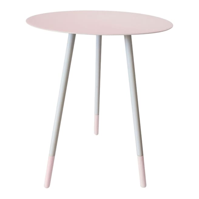 Bombay Duck Pink Round Enamel Table