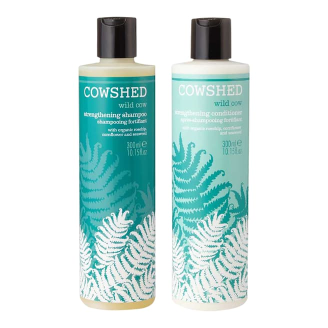Cowshed Wild Cow Strengthening Shampoo 300ml & Wild Cow Conditioner 300ml
