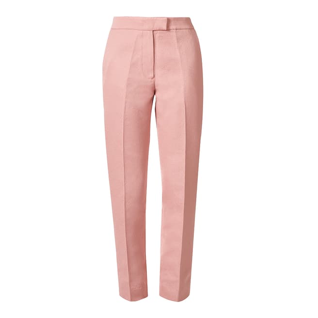 Orla Kiely Pink Textured Jacquard Trousers