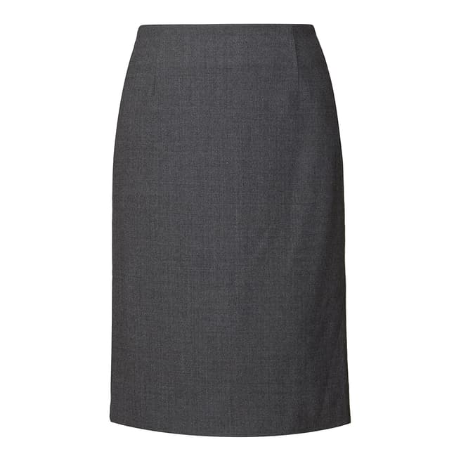 Orla Kiely Grey Crepe Coating Skirt