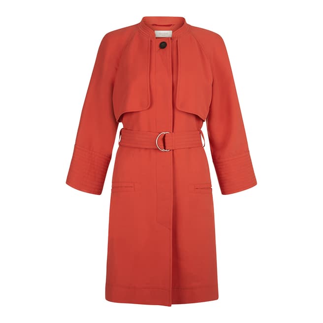 Hobbs London Paintbox Red Viera Modern Trench Coat