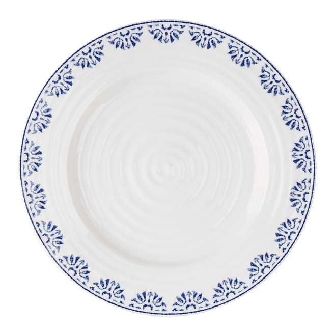 Sophie Conran Set of 2 White/Blue Betty Bistro Plates