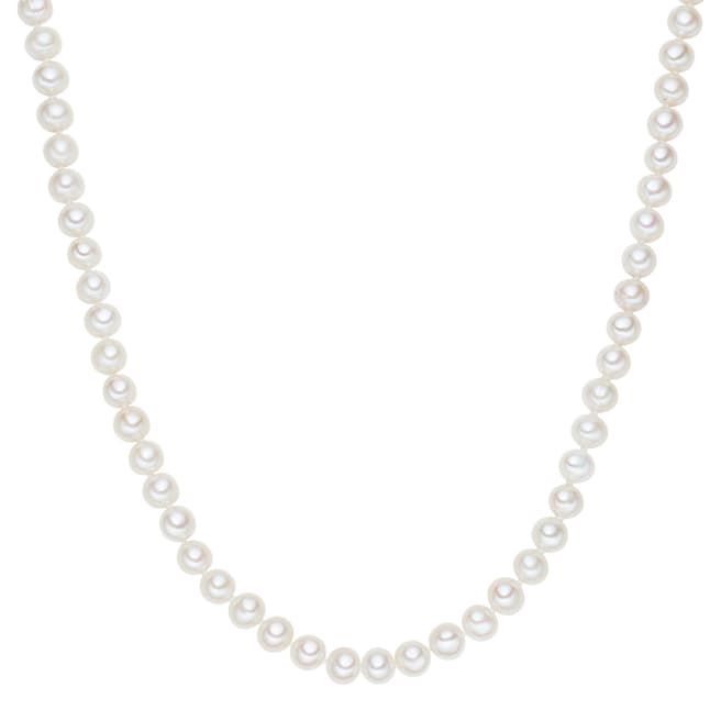The Pacific Pearl Company White Freshwater Pearl Long Endless Necklace