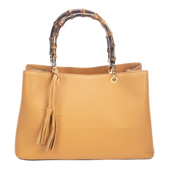 Markese Tan Leather Handbag