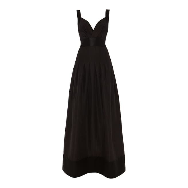 Temperley London Black Palais Maxi Cotton/Silk Blend Dress
