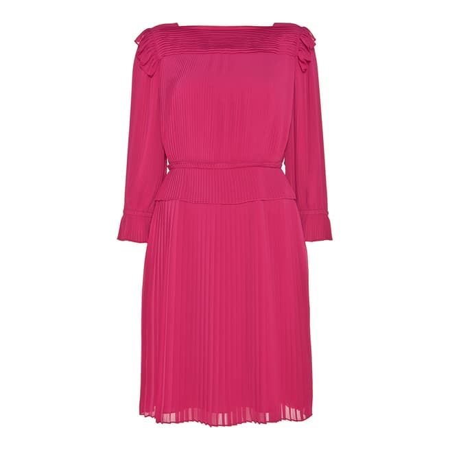 Alice by Temperley Pink Rose Pleated Dress