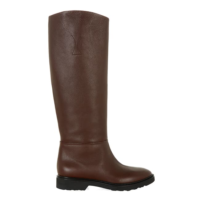 Hobbs London Brown Leather Piper Long Boots