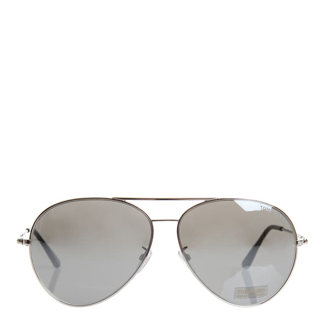 Tom Ford Women's Dark Silver Aviator Sunglasses
