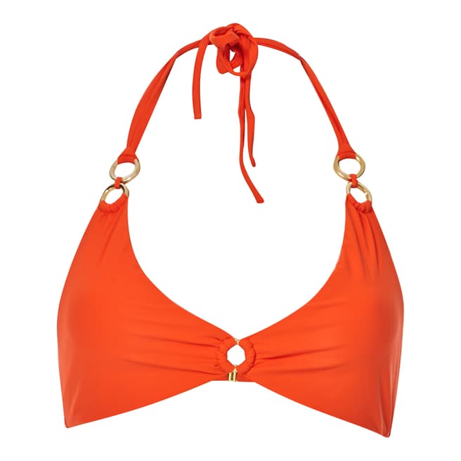 Amanda Wakeley Orange Ring Straps Bikini Top