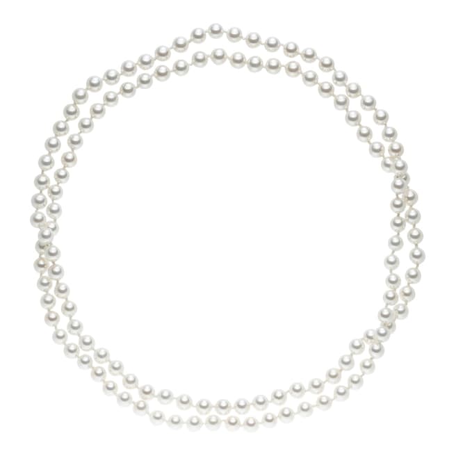 Pearls of London White Long Pearl Necklace 120cm