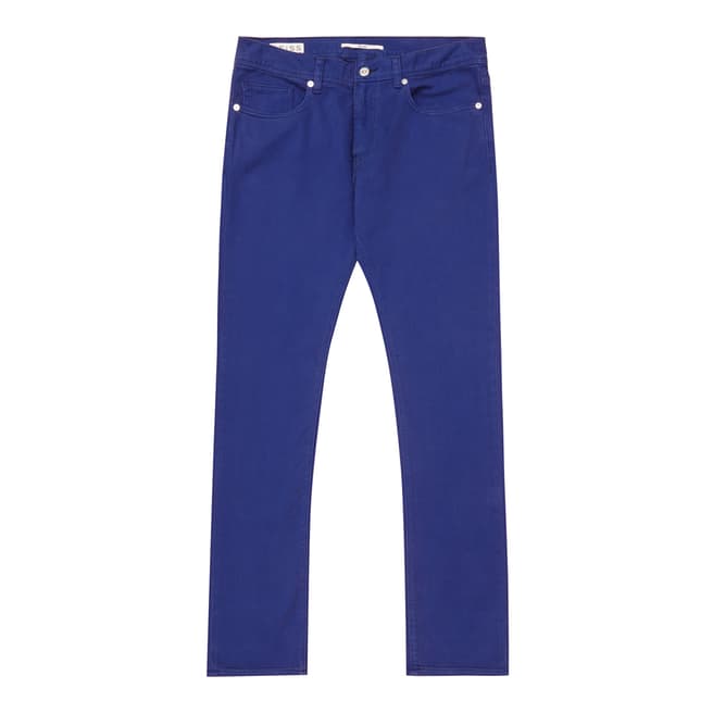 Reiss Electric Blue Maurice Slim Fit Cotton Jeans