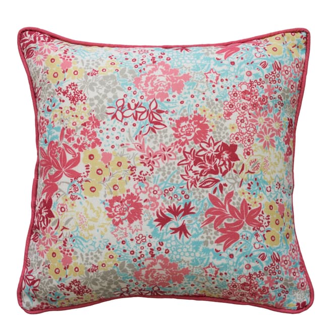 Kirstie Allsopp Multi Jane Coral Polyester Filled Cushion 30 x 30cm