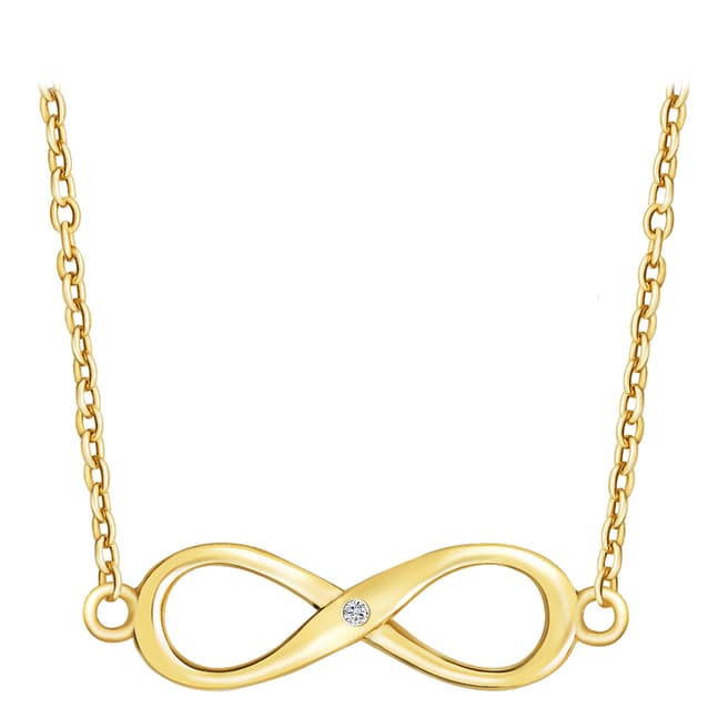 Tess Diamonds Gold Twist Infinity Necklace