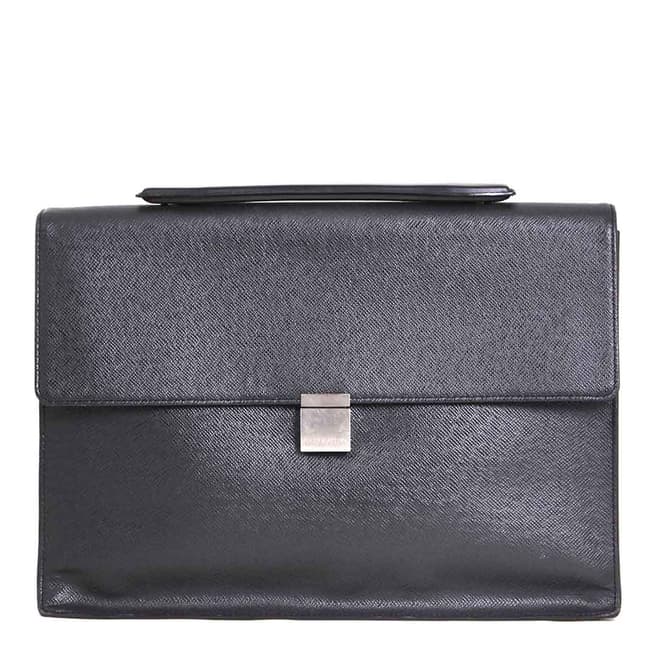 Louis Vuitton Black Leather Taiga Bag