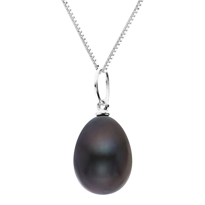 Just Pearl Black Pearl Pendant Necklace
